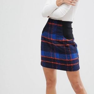 ASOS check mini skirt
